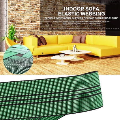 2-inch Wide Sofa Elastic Webbing, Elasbelt Stretch Latex Band for Upholstery Furniture Repair, 42 Foot