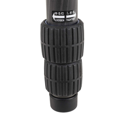 SLIK PRO CF-833 Heavy Duty Professional Carbon Fiber Tripod Legs 67" Tall (615-922) - Folds Down to 23.6", Weighs 3.4lbs, Supports 39lbs - Perfect for Heavy Photography, Video, and Glassing Equipment