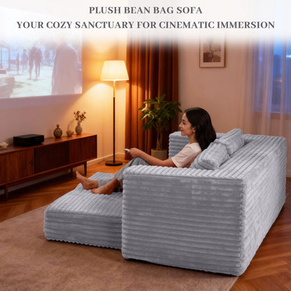 HABUTWAY Convertible Folding Sofa Bed Couch,3 in 1 Pull Out Couch Bed,Loveseat Sleeper Sofa Bed,Boneless Couches with Pillows for Living Room Bedroom, Light Grey