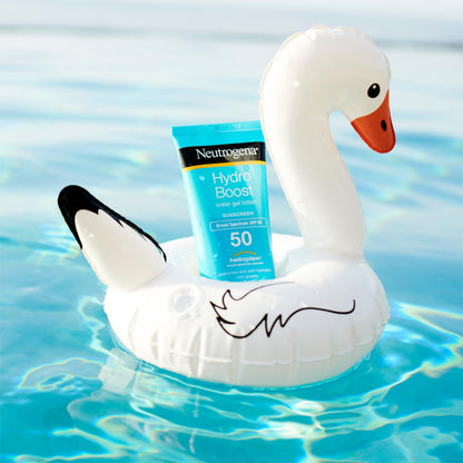 Neutrogena Hydro Boost Moisturizing Water Gel Sunscreen Lotion with Broad Spectrum SPF 50, Water-Resistant & Non-Greasy Hydrating Sunscreen Lotion, Oil-Free, 3 fl. oz