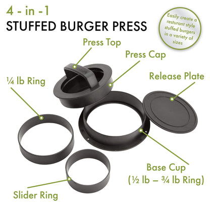 Cuisinart CSBP-200 Stuffed, 4-in-1 Burger Press