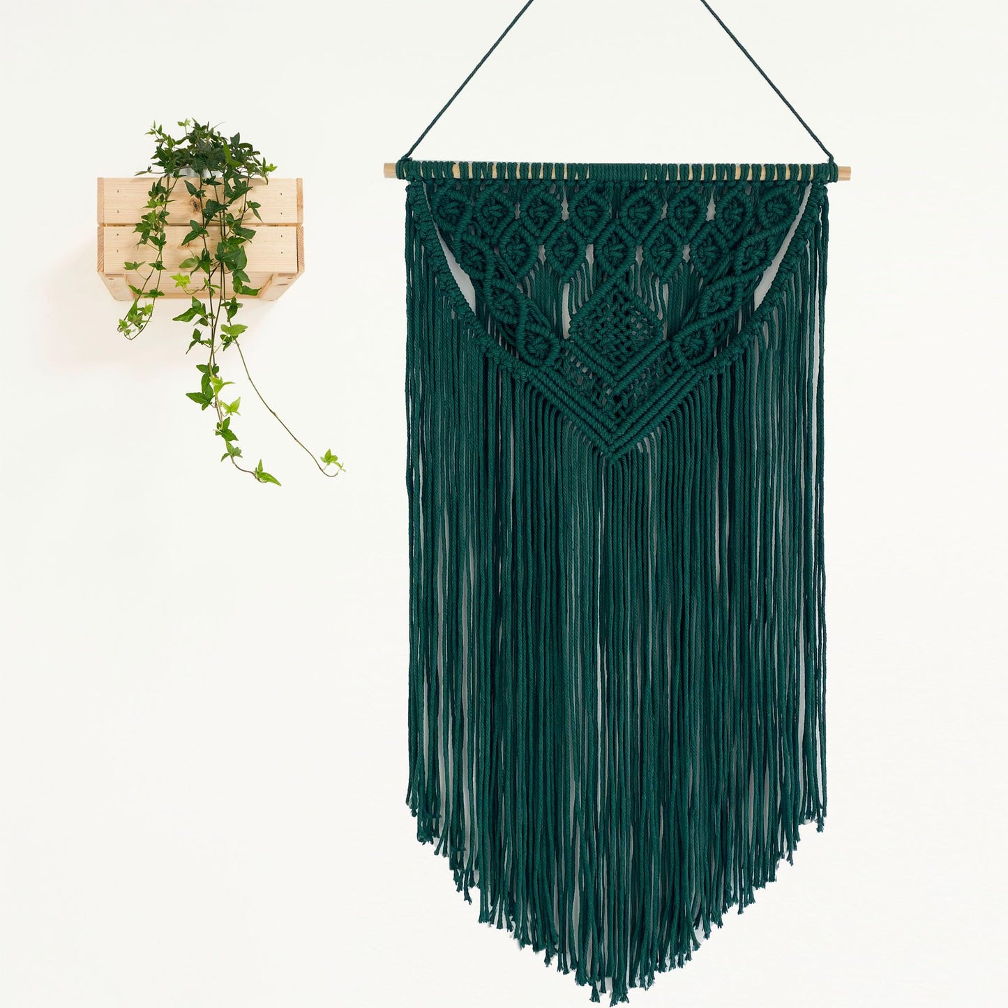 Winterdemoon Macrame Wall Hanging Boho Woven Tapestry Home Decor