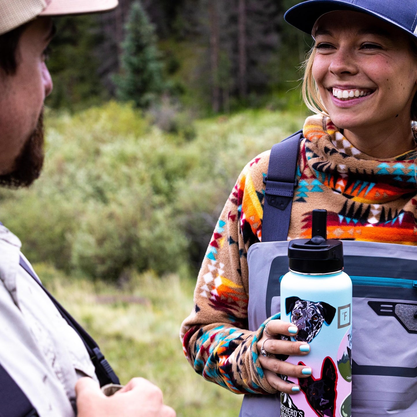 IRON °FLASK Camping & Hiking Hydration Flask with 3 Lids - Stainless Steel, Double Walled & Vacuum Insulated Water Bottle - Leak Proof & BPA Free (Midnight Black, Spout - 40 oz)