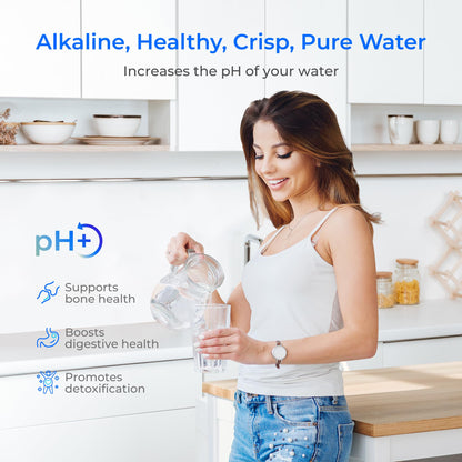Waterdrop Gravity-fed Water Filter System, NSF/ANSI 42&372 Standard, 2.25G Stainless-Steel System with 4 Filters & Alkaline Water Filter