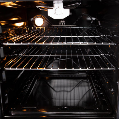 Avanti Gas Range Oven, Compact Freestanding Design, 4 Sealed Burners with Electronic Ignition, 2.1 Cu.Ft. Capacity Features Storage Drawer Broiler and Accessories, 20-Inch, Black