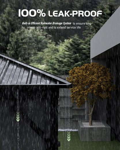 12x16 ft Hardtop Gazebo for All Weather, Double Metal Roof, Reinforced Aluminum Frame, Curtains & Netting, Permanent Outdoor Pavilion for Patio, Deck, Backyard, Lawn, Garden, Matte Black Finish