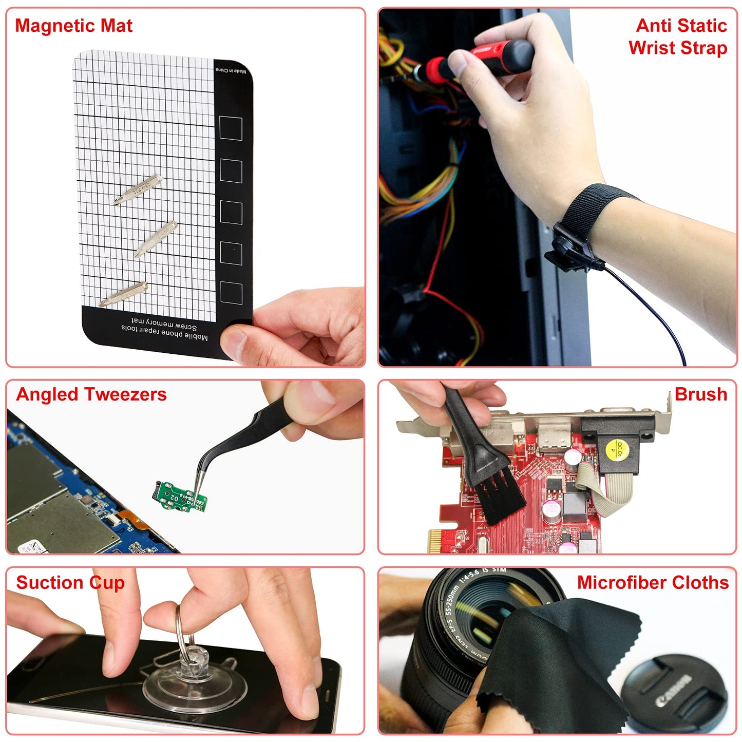 SHARDEN 191 in 1 Electronics Precision Screwdriver Set, Magnetic Driver Kit, with 164 Bits,Flexible Shaft, for iPhone, MacBook, Computer, Laptop, PC, Tablet, PS4, Xbox, Nintendo, Game Console
