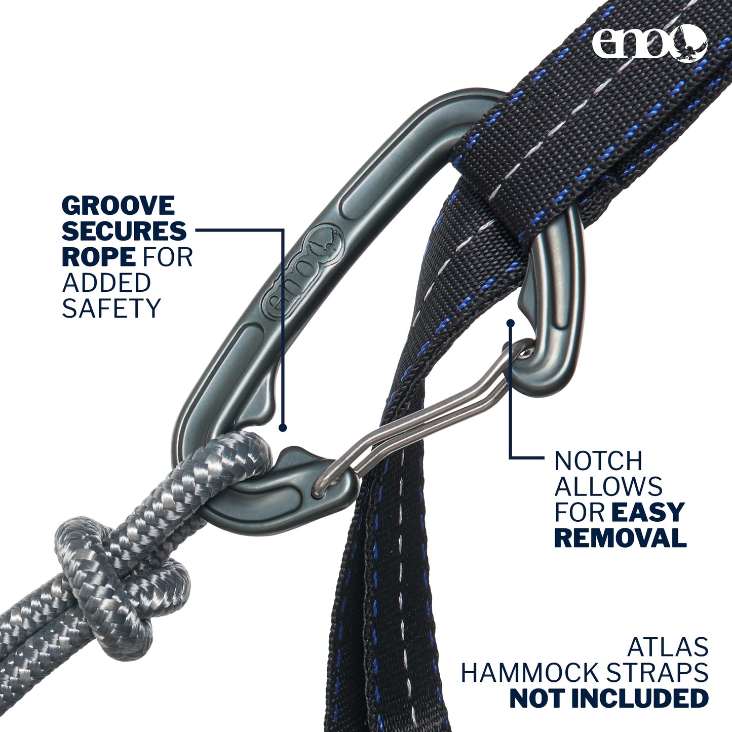 ENO DoubleNest Hammock - Lightweight, Portable, 1 to 2 Person Hammock - for Camping, Hiking, Backpacking, Travel, a Festival, or The Beach - Mantra/Gold