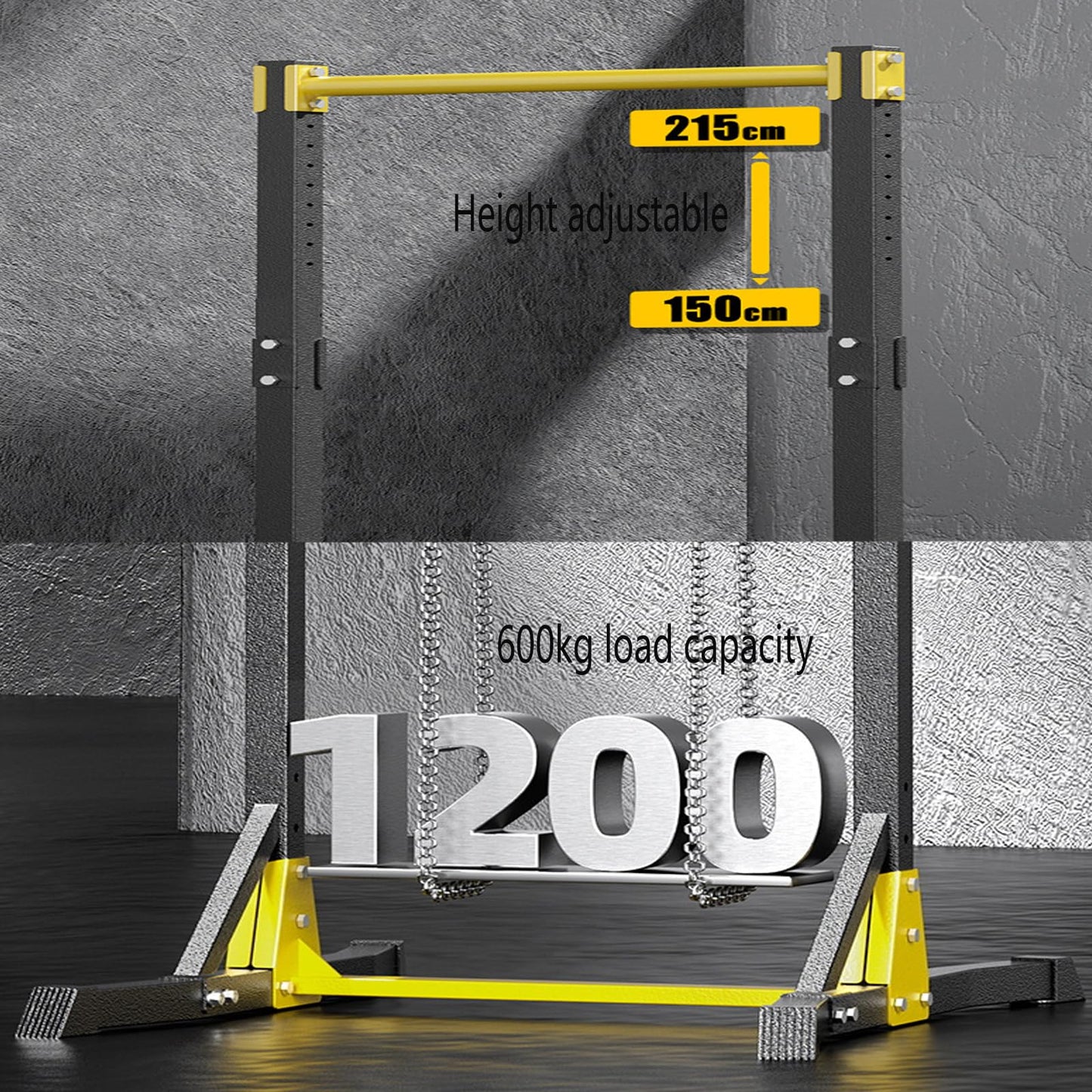 Heavy Duty Free Standing Pull Up Bar 11 Level Height Adjustable Dip Station for Home Gym Multi Function Strength Training Fitness Workout Station
