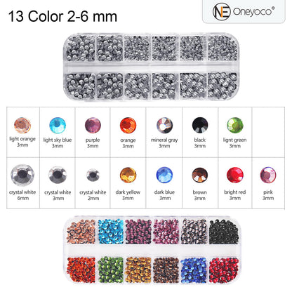 Oneyoco Hotfix Rhinestone Setter, Hotfix Applicator Tool Bedazzler Kit with Rhinestones, Kit, Hot Fixed Wand for Clothes Clothing Fabric Crafts, 3 Boxes Crystal, Clear, 3 Gems Sizes, Tips