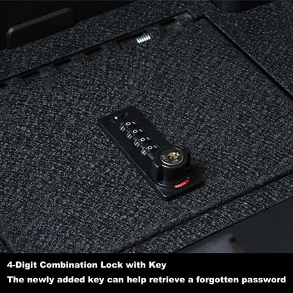 Center Console Safe Vault - KEREN Console Gun Safe Box Compatible with Chevrolet Colorado 2015-2022 and GMC Canyon 2015-2022, 4-Digit Combination Lock with key