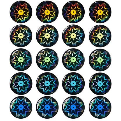 Zonon 18 Pieces Emf Stickers Emf Blocker for Cell Phone Radiation Equipment Neutralizers Devices Accessories for Laptops Computers(Blue Style)