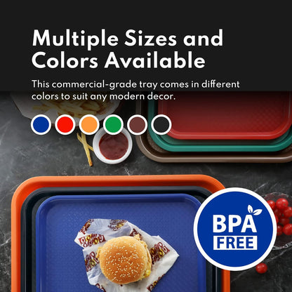 28010 6-Piece 12 16-Inch, New Star Foodservice Fast Food Tray, by Assorted Colors