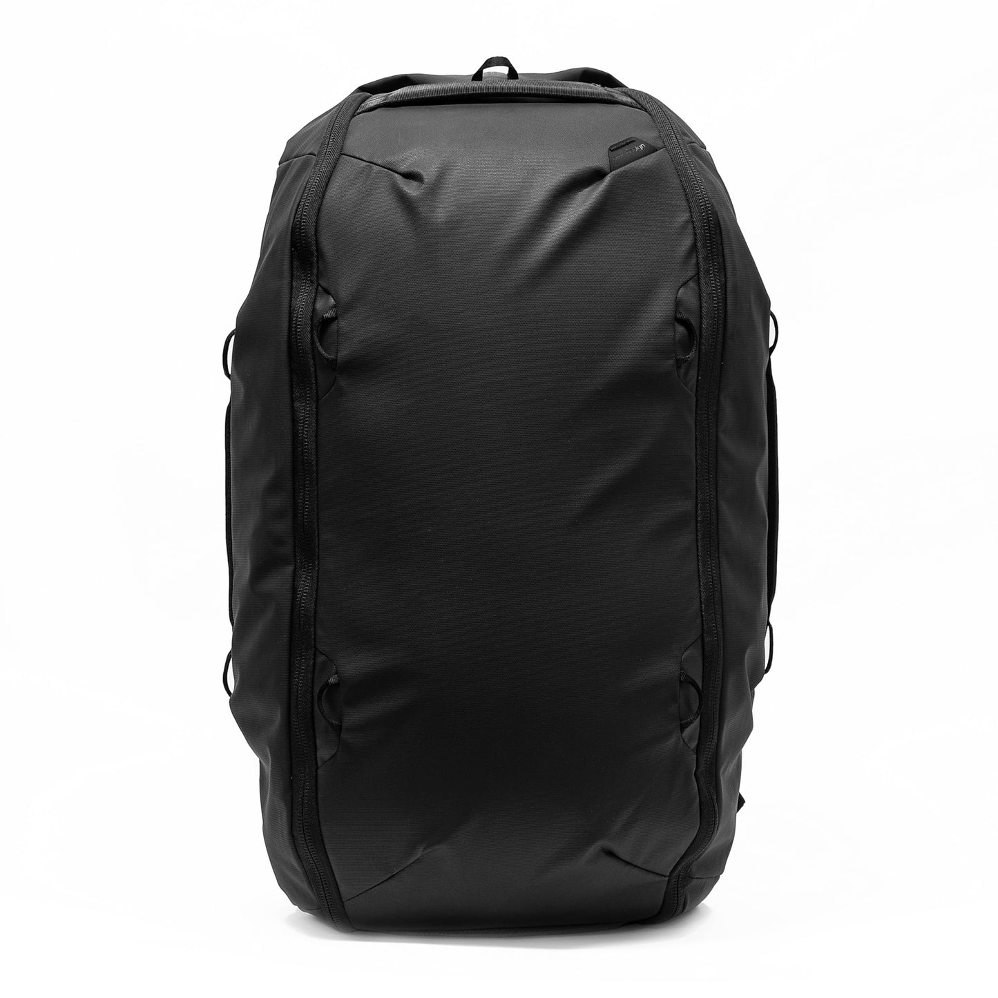 Peak Design Travel Duffelpack 45-65L, Black, Weatherproof Duffel Backpack, Expandable Design, Extra-Long Zip Path, Stowable Straps, Fits Packing Cubes and Camera Cubes, Versatile Duffel Bag for Travel