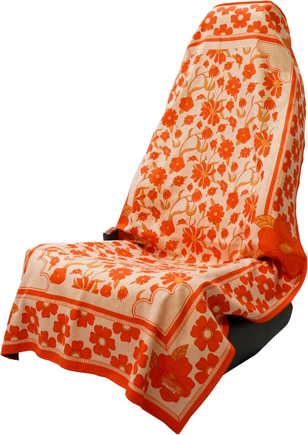 Sprints Athletic Running Towel, Full-Sized, Car Seat Cover - Performance Microfiber (Peaches & Pleasures The Small