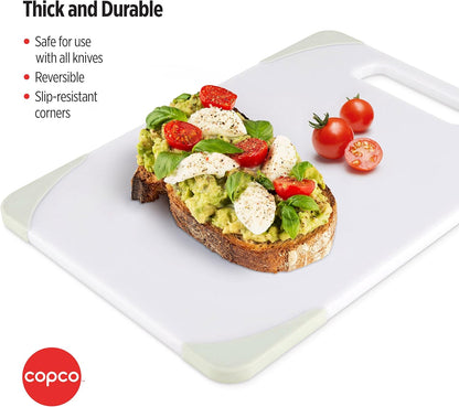 Copco Nonslip Small Plastic Cutting Board, 7.75x11.25-Inch, Pistachio Color