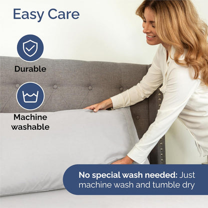 Split King Size 5-Piece Sheet Set - Comfy Cooling Bed Sheets | Hotel Luxury Bedding - Deep Pockets, Wrinkle-Free - Oeko-Tex Certified - French Grey