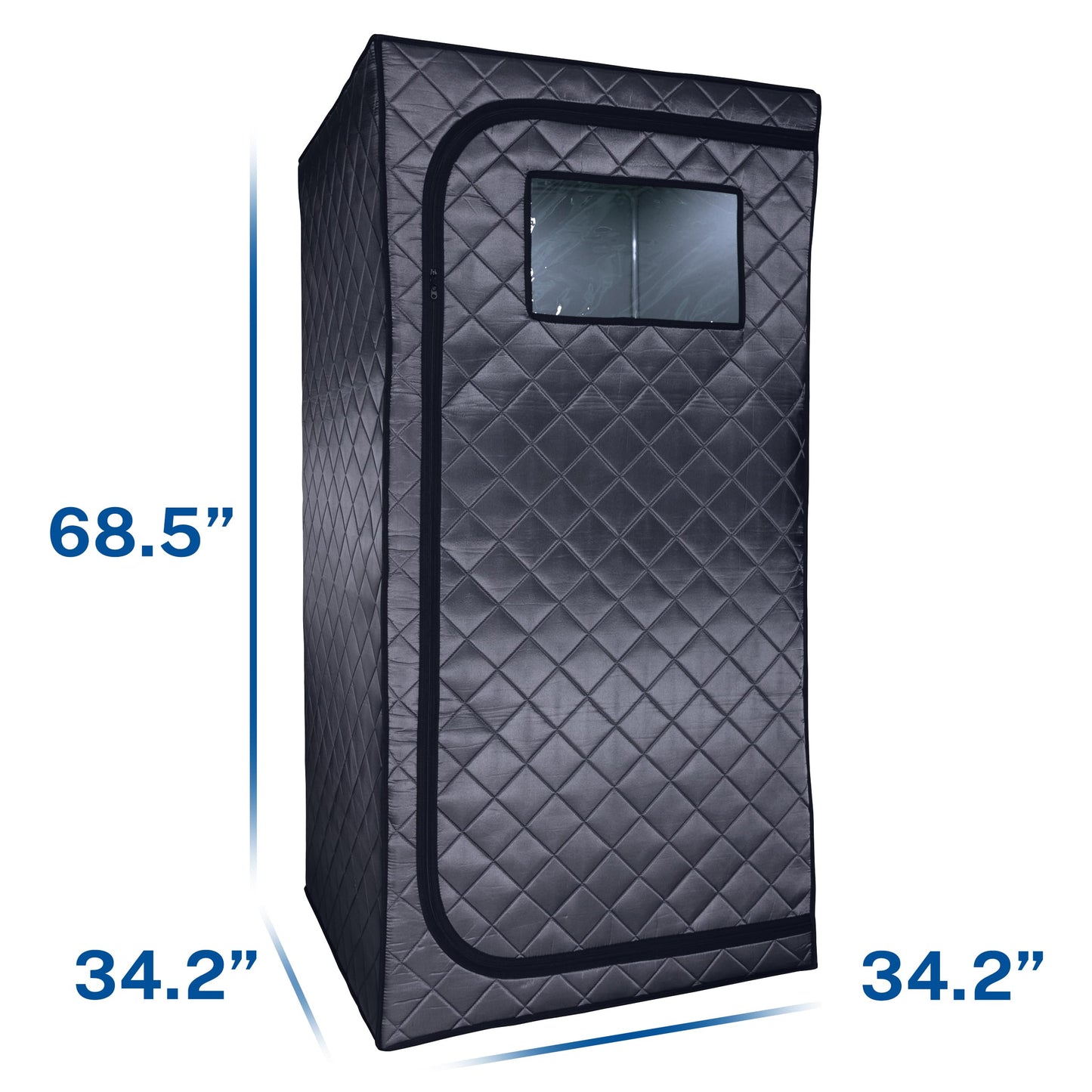 Durasage 1-Person Infrared Sauna for Home, Ultra Low EMF Infrared Panels, LED Lighting, Heating Foot Pad and Portable Chair (1-Person)