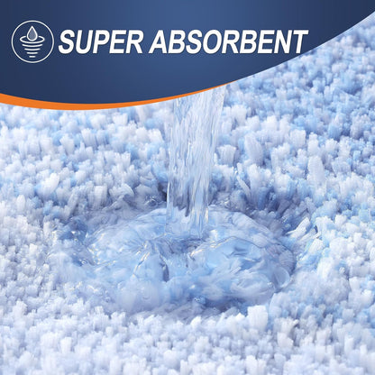 OLANLY Large Bathroom Rugs - Extra Soft Microfiber Mat 44x32 | Quick Dry & Washable, Light Blue