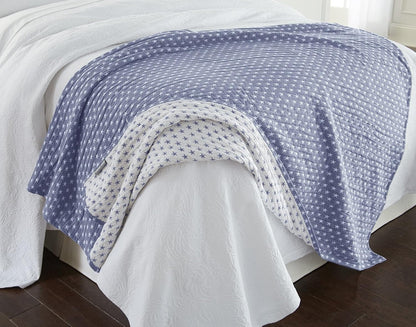 Sterling Creek Dawson Star Muslin Blanket Queen Three Layers Lightweight Breathable Cotton Gauzy Blanket for Adults
