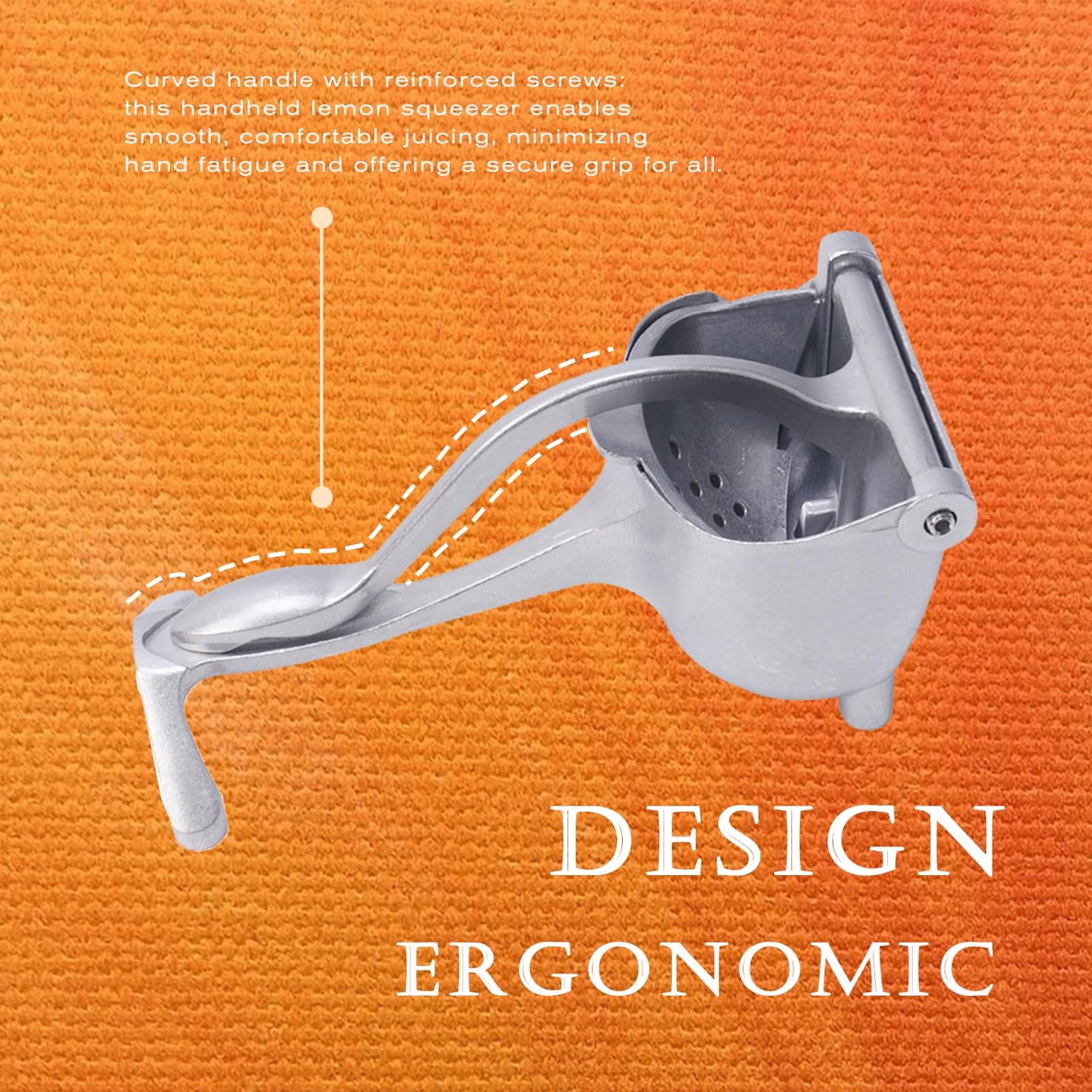 Manual Juicer, Hand Juicer Squeezer, Lemon Squeezer, Fresh Fruit Juice Extractor, Ergonomic Grip & Easy To Clean – Ideal For Fruits (Orange, Pomegranate, Lime, Grapefruit) | Home Kitchen Must-Have