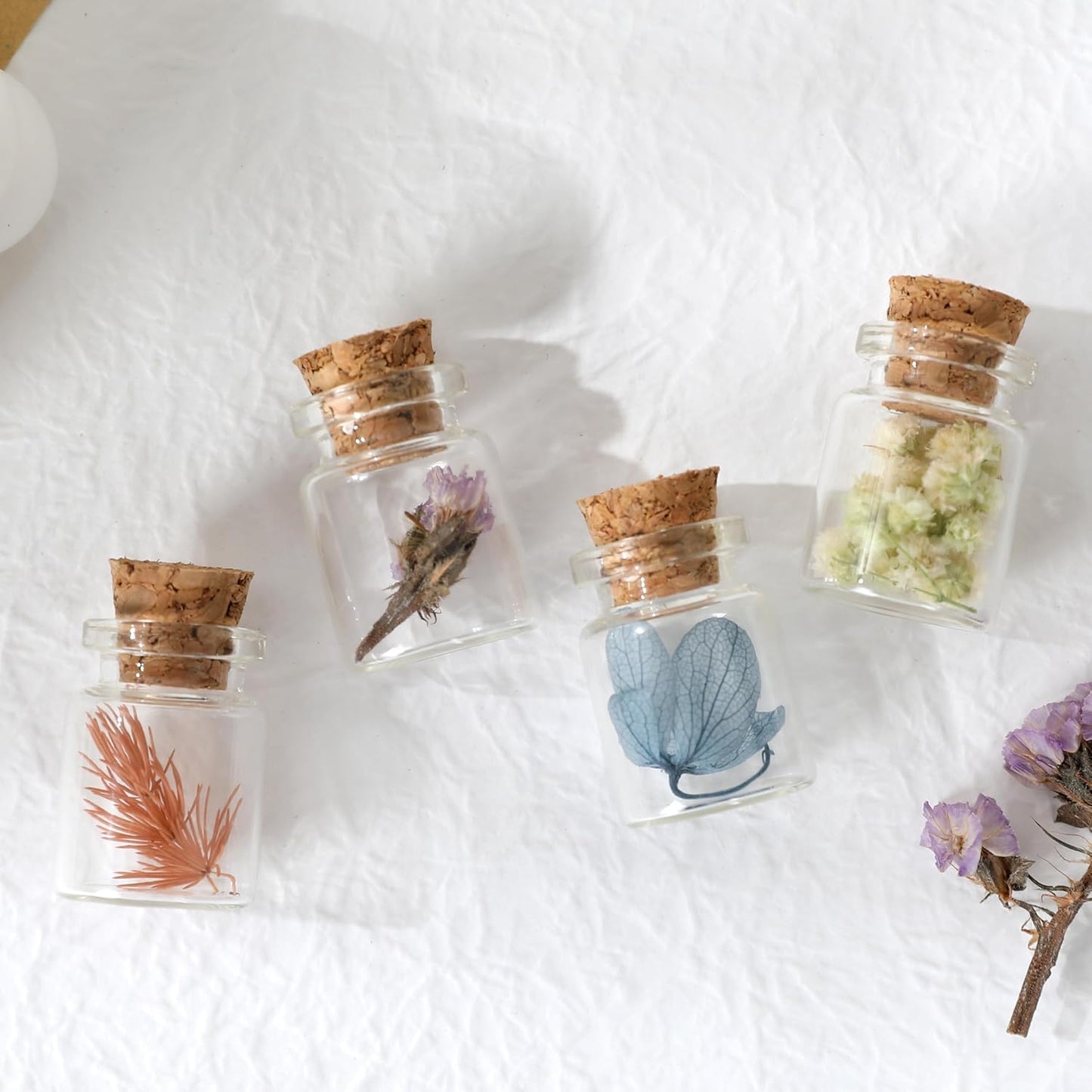 Magic Season Decorative Glass Bottles, 12 Pcs / 0.17 fl oz.