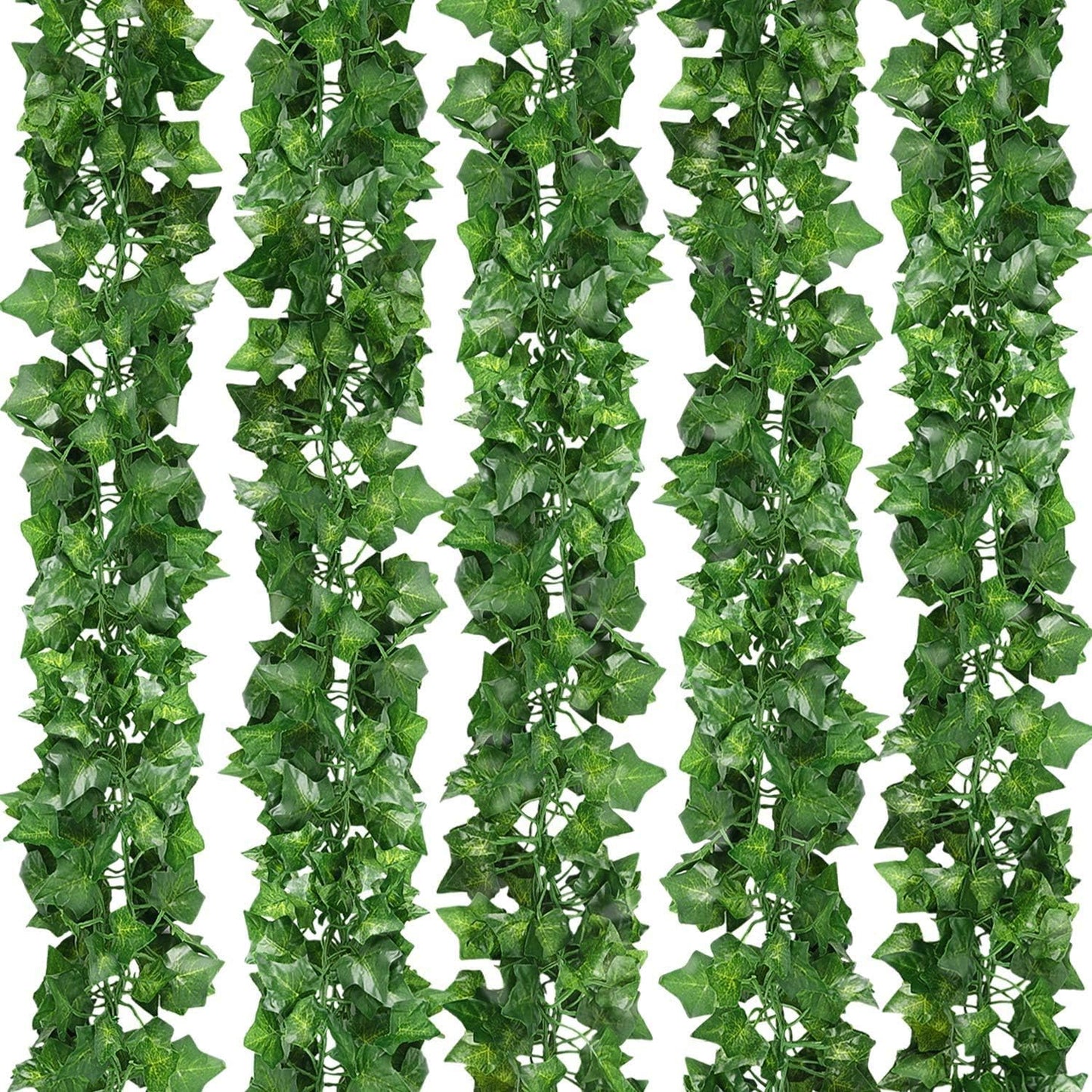SO CAL PRO Fake Ivy Leaves, Artificial Greenery Vines for Room Decor, Faux Vines Wedding Decor (6 Strands)