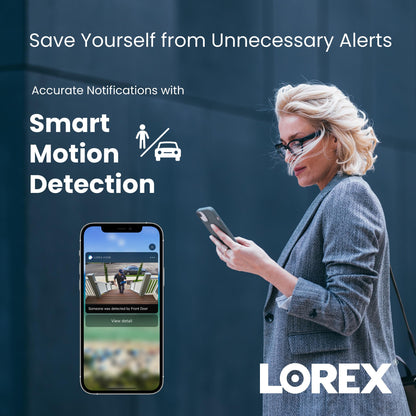 Lorex 4K (8MP) Nocturnal Motorized Varifocal Smart IP Bullet Security Camera - White