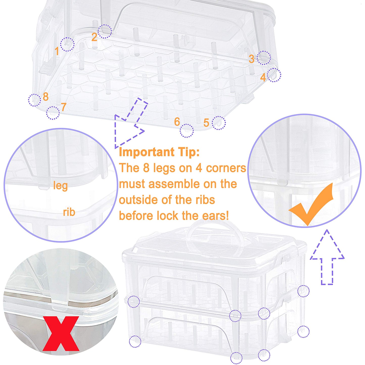 New brothread 40 Colors Compatible with Brother 500m Each Embroidery Machine Thread with Clear Plastic Storage Box for Embroidery Sewing Machine
