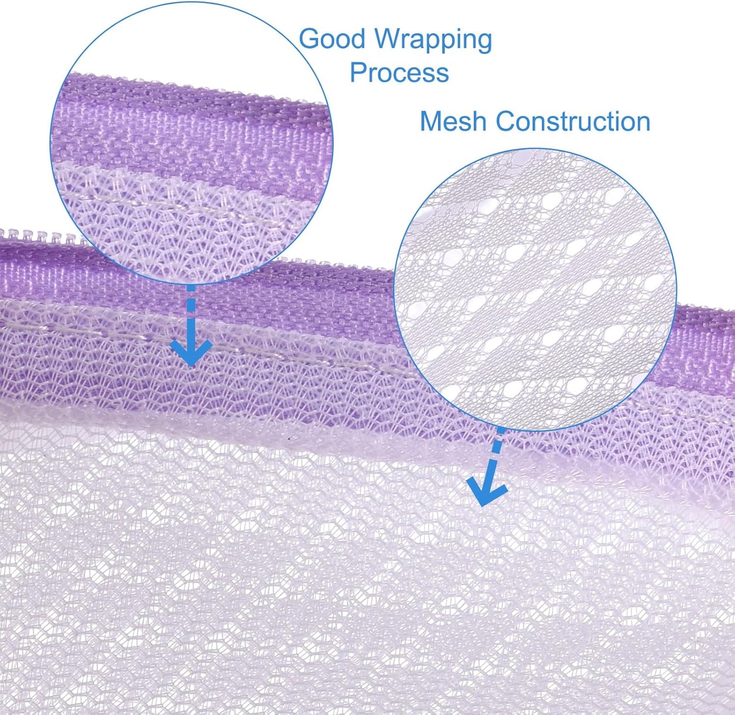 uxcell Shoes Washing Bag, 7.9 x 15 Inch Cylinder Mesh Laundry Bags for Sneakers and Delicates