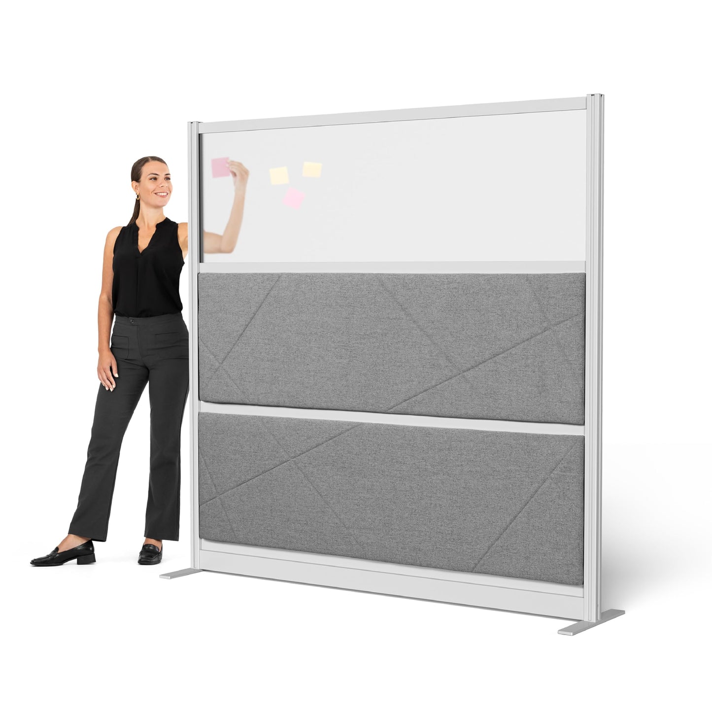 Tranquility Modular Wall | Plush Sound-Dampening Acoustic Room Divider | Luxurious Office Partition for Noise Reduction & Privacy (70'' x 70'')