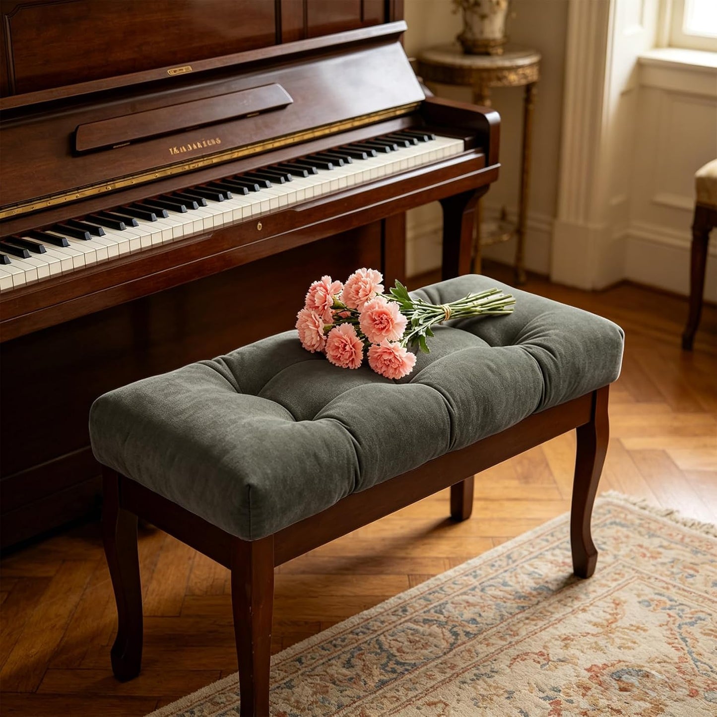 36 Inch, 36x14x4) ROFIELTY Bench Cushion Non-Slip Tufted Bench Cushion for Indoor Furniture for Bay Window, Entryway