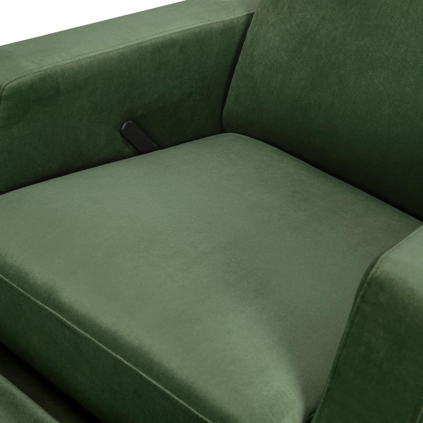 Namesake Crewe Glider Recliner Nursery Chair - GREENGUARD Gold & Certi-PUR US Certified Rocker Recliner - Glider Rocking Chair for Nursery & Living Room - Manual, 360° Swivel, Green