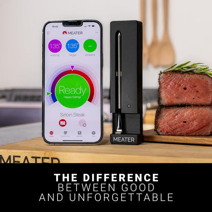 MEATER Plus: Smart Bluetooth Wireless Meat Thermometer Digital | BBQ, Grill, Oven, Smoker, Air Fryer, Kitchen | Perfect for Steak, Chicken, Turkey, and More | Delicious Recipes in App
