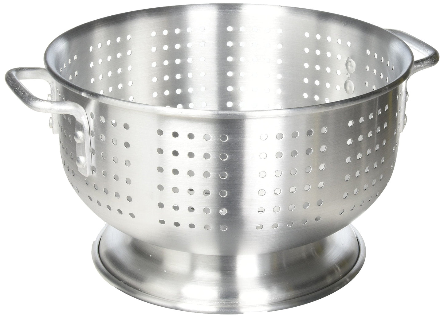 Winco Aluminum Colander with Base, 8-Quart, Medium