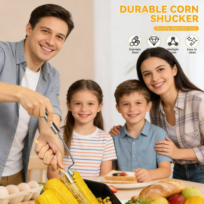2PCS Corn Peeler, 2026 New Upgrade Corn Cob Peeler Stripper Cutter Remover,Stainless Steel Corn Stripping Tool for Corn on the Cob for Home Kitchen, Restaurant, Picnic
