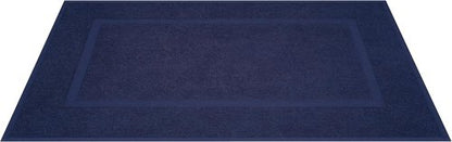 Cotton Paradise 100% Cotton Bath Mats - Soft, Absorbent & Quick-Dry | Set of 2, Navy Blue, 20x34