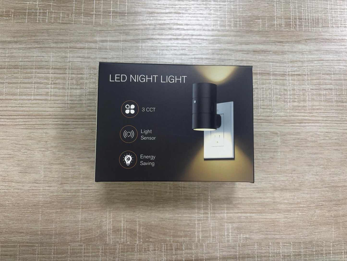 NIORSUN Night Lights Plug into Wall, Dimmable with 3 Color Modes & Auto On/Off Sensor, Ultra-Slim Nightlight for Hallway, Bathroom, Bedroom, Nursery, Kitchen (4 Pack, Black)