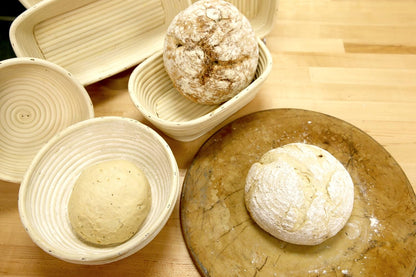 8-Inch, Frieling Banneton Bread Proofing Basket - Beige, Round - Sourdough Proofing Basket & Bread Bowls for Rising