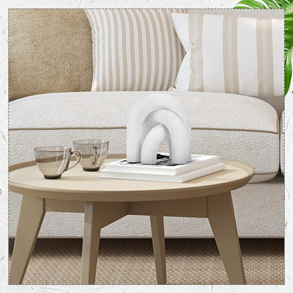 3 Qunclay Pcs Wood Arch Decorative Shelf Objects Modern Book Shelves Decor Aesthetic Wooden Boho Table Decorations