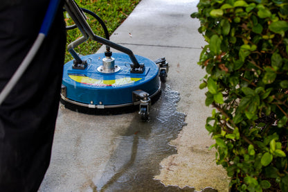Pressure-Pro 18" Surface Cleaner for Pressure Washer – 4500 PSI, 5 GPM, 180°F Hot Water Rated, 3/8" Quick Connect, Dual Handle w/Wheels, Commercial Driveway & Patio Cleaner