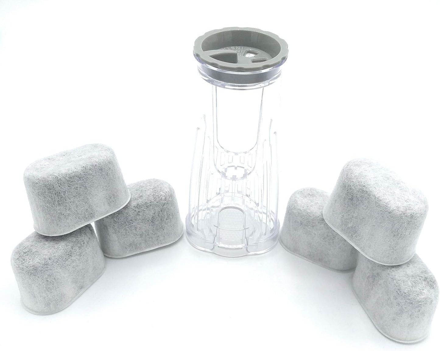 Blendin Short Water Filter Holder Handle with 6 Charcoal Filters, Compatible with Keurig K200 Series Coffee Makers