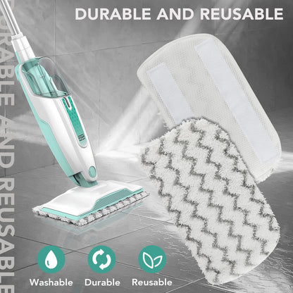 Sgizoku S1000 S2001 Steam Mop Replacement Pads for Shark Steam Mop S1000 S1000A S1000C S1000WM S10001C S1200 & S2001 SteamSpot Steam Mop - Dirt Grip, Washable & Reusable for All Floor Clean - 5Pack