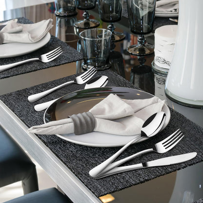Silverware Set for 8, 40 Piece Heavy Duty Stainless Steel Flatware Utensils Cutlery Set Including Steak Knife Fork and Spoon, Dishwasher Safe, Gift Package for Wedding Housewarming