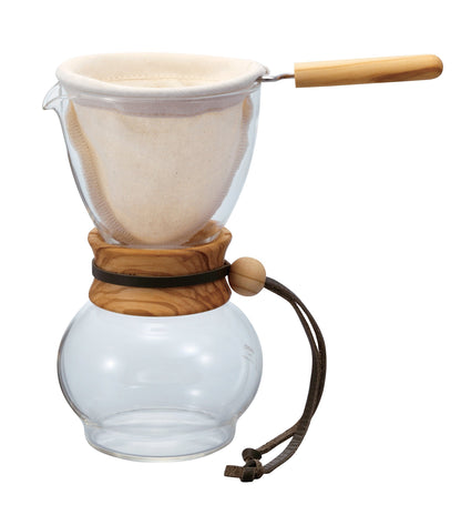 Hario DFN-1 Cloth Filter with Handle for Woodneck Drip Coffee Pot, 240ml