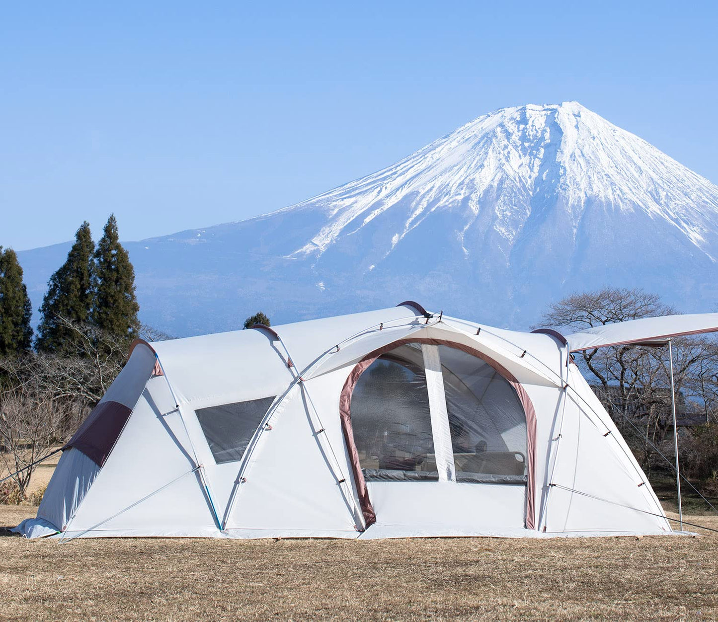 S'more Maroom Glamping Tent with Porch, 2/3/4/5/6Person Durable Weatherproof Camping Tent, Large Family Tent with Room Divider, Easy Setup Tent with Screen Room