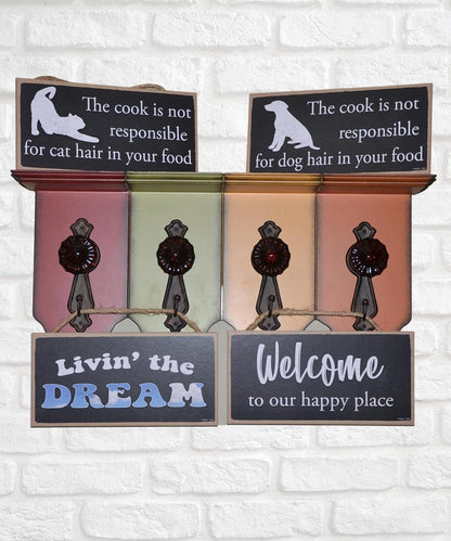 Popfizzy Cook Sign - Funny Wood Cooking Sign, Cat Decor, Gift for Cooks, 5X10”