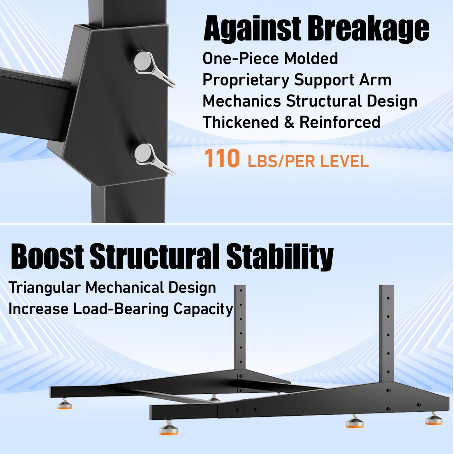 AlloyLake 4-Tier Freestanding Kayak Rack, Pro-Grade Heavy Duty Outdoor Storage for 4 Boats, 440 lbs Max Capacity, Rust-Proof 304 Stainless Steel Hardware (Black)