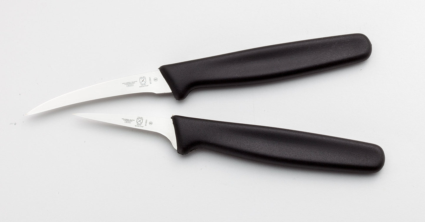 Mercer Culinary Thai Fruit Carving Knife Set, 2 Inch & 2.5 Inch, Black Handles