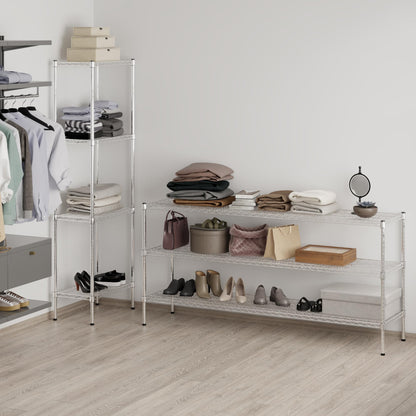 Regal Altair 18" Deep x 72" Wide x 34" Height Wire Shelving Kit | 3-Tier | NSF Commercial Storage Rack Unit